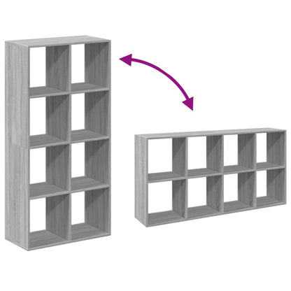 Room Divider Bookcase Grey Sonoma 69,5x29x137,5 cm Engineered Wood