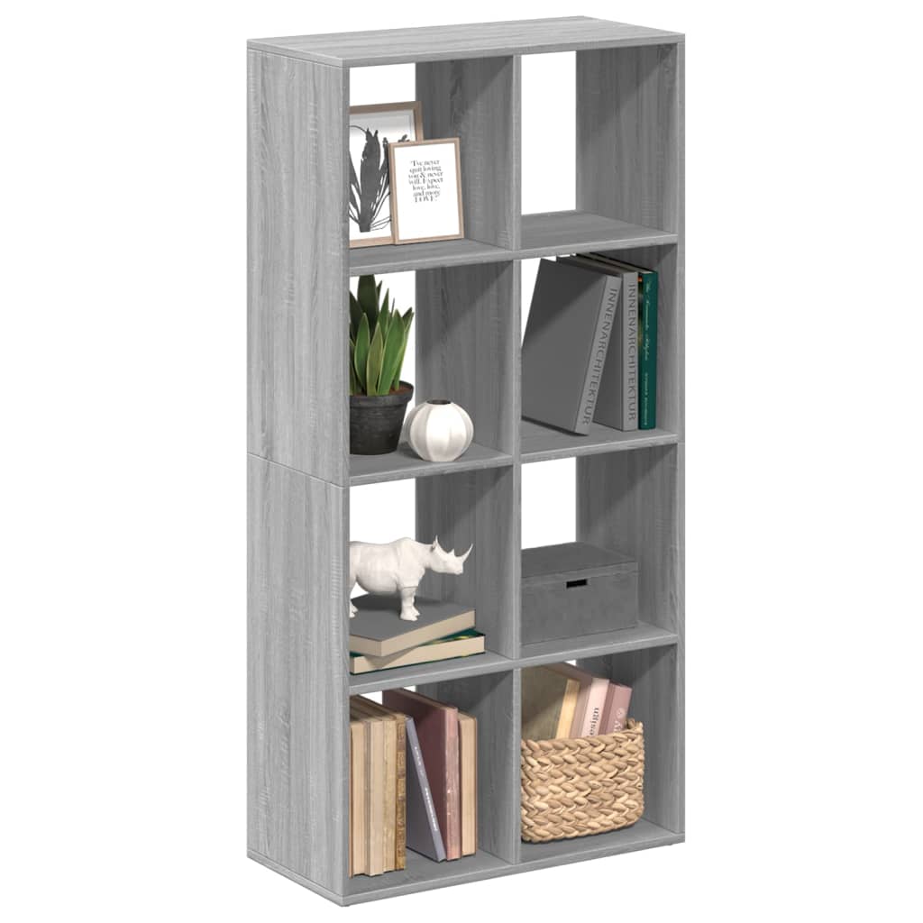 Room Divider Bookcase Grey Sonoma 69,5x29x137,5 cm Engineered Wood