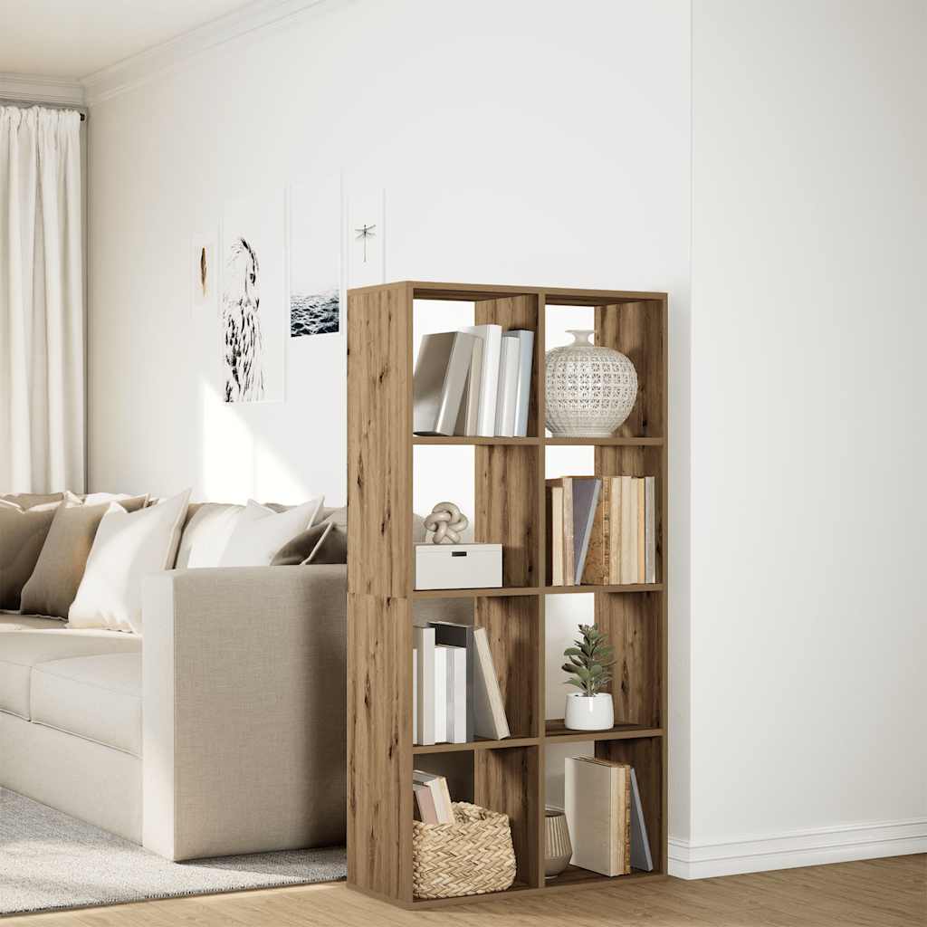 Room Divider Bookcase Artisan Oak 69.5x29x137.5 cm Engineered Wood