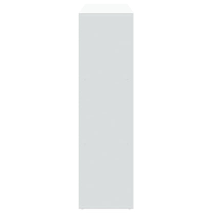 Room Divider Bookcase White 102x29x103,5 cm Engineered Wood
