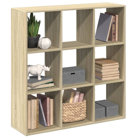Room Divider Bookcase Sonoma Oak 102x29x103,5 cm Engineered Wood