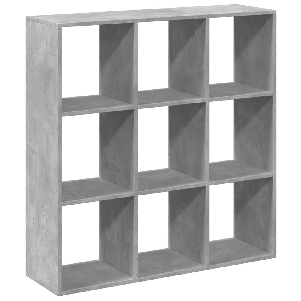 Room Divider Bookcase Concrete Grey 102x29x103,5 cm Engineered Wood
