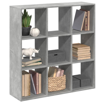 Room Divider Bookcase Concrete Grey 102x29x103,5 cm Engineered Wood