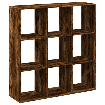 Room Divider Bookcase Smoked Oak 102x29x103,5 cm Engineered Wood