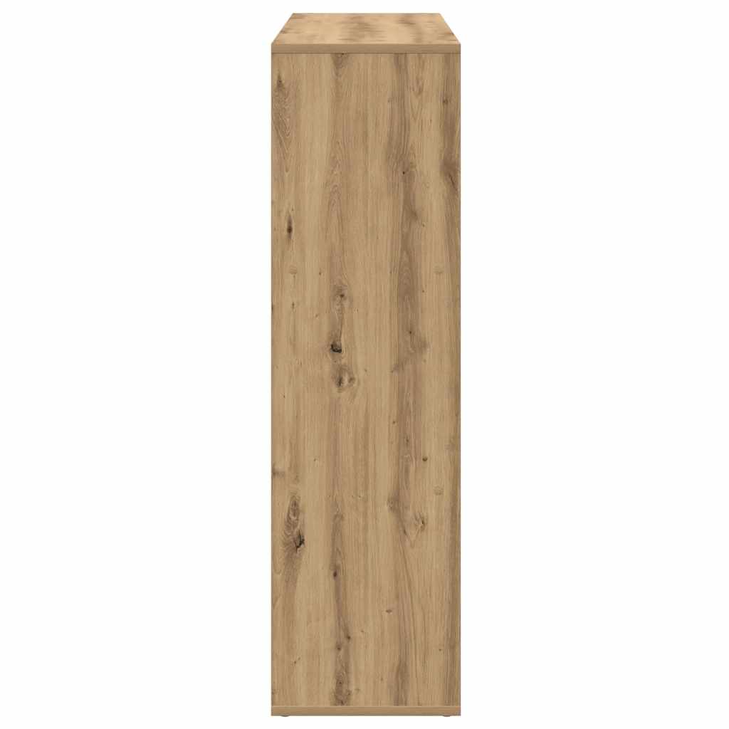 Room Divider Bookcase Artisan Oak 102x29x103.5 cm Engineered Wood