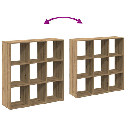 Room Divider Bookcase Artisan Oak 102x29x103.5 cm Engineered Wood