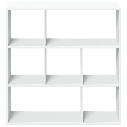 Room Divider Bookcase White 102x29x103,5 cm Engineered Wood