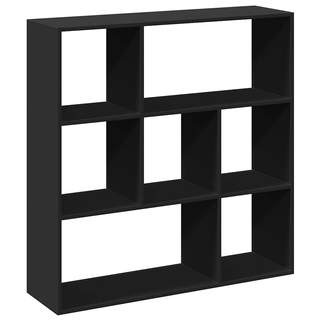 Room Divider Bookcase Black 102x29x103,5 cm Engineered Wood