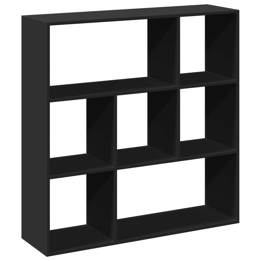 Room Divider Bookcase Black 102x29x103,5 cm Engineered Wood