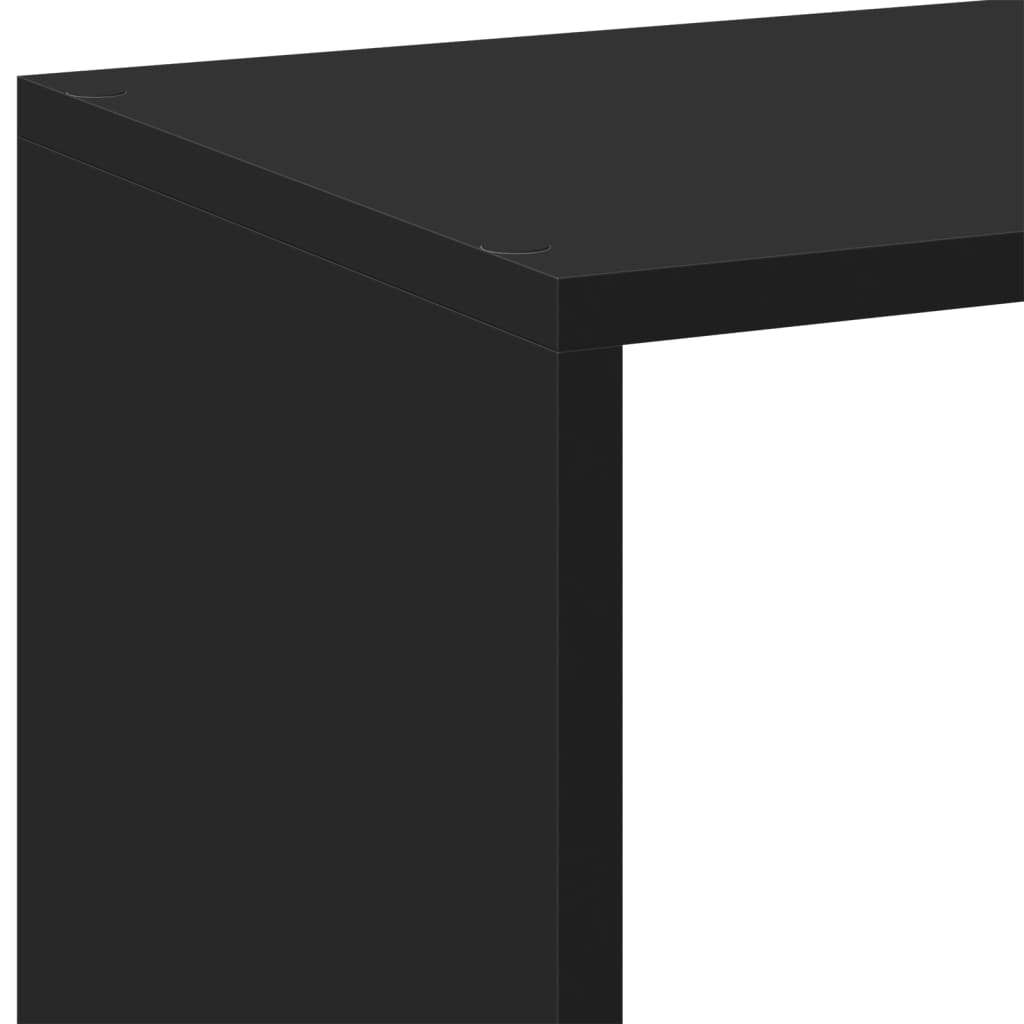 Room Divider Bookcase Black 102x29x103,5 cm Engineered Wood