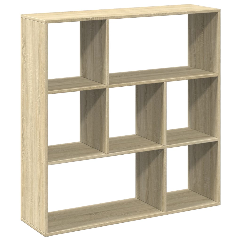 Room Divider Bookcase Sonoma Oak 102x29x103,5 cm Engineered Wood