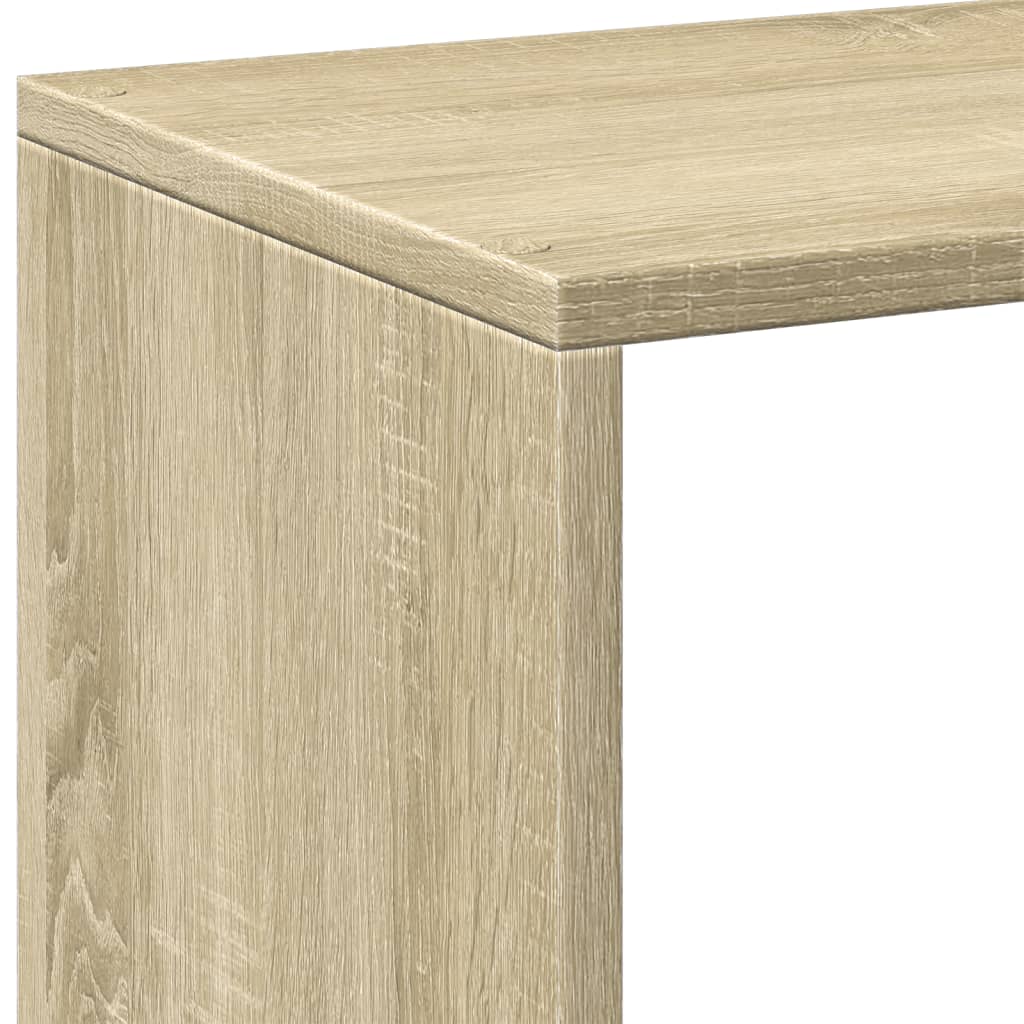Room Divider Bookcase Sonoma Oak 102x29x103,5 cm Engineered Wood