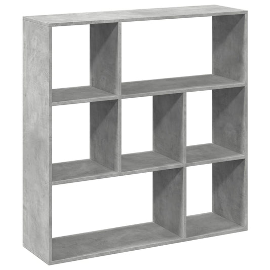 Room Divider Bookcase Concrete Grey 102x29x103,5 cm Engineered Wood