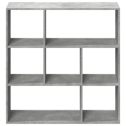 Room Divider Bookcase Concrete Grey 102x29x103,5 cm Engineered Wood