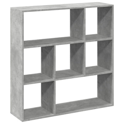 Room Divider Bookcase Concrete Grey 102x29x103,5 cm Engineered Wood