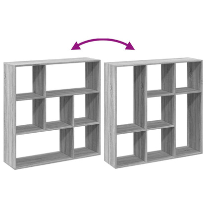 Room Divider Bookcase Grey Sonoma 102x29x103,5 cm Engineered Wood