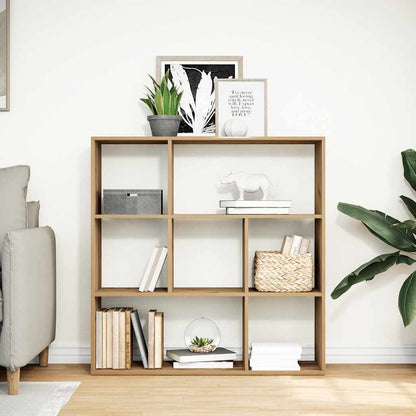 Room Divider Bookcase Artisan Oak 102x29x103.5 cm Engineered Wood