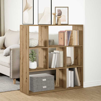 Room Divider Bookcase Artisan Oak 102x29x103.5 cm Engineered Wood