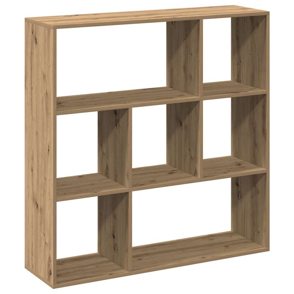 Room Divider Bookcase Artisan Oak 102x29x103.5 cm Engineered Wood