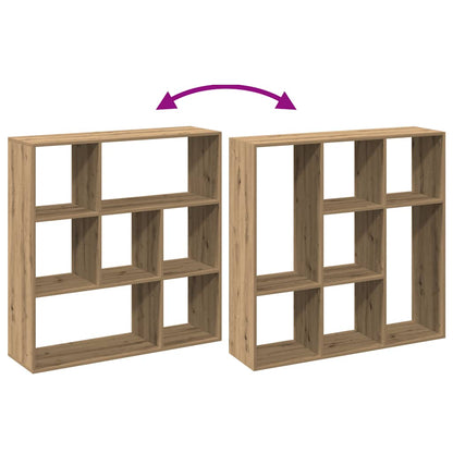 Room Divider Bookcase Artisan Oak 102x29x103.5 cm Engineered Wood