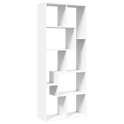 Room Divider Bookcase White 67x25x161,5 cm Engineered Wood