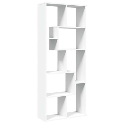 Room Divider Bookcase White 67x25x161,5 cm Engineered Wood