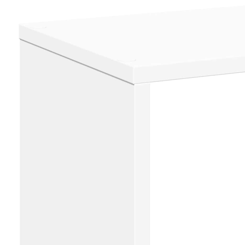 Room Divider Bookcase White 67x25x161,5 cm Engineered Wood