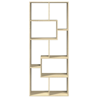 Room Divider Bookcase Sonoma Oak 67x25x161,5 cm Engineered Wood