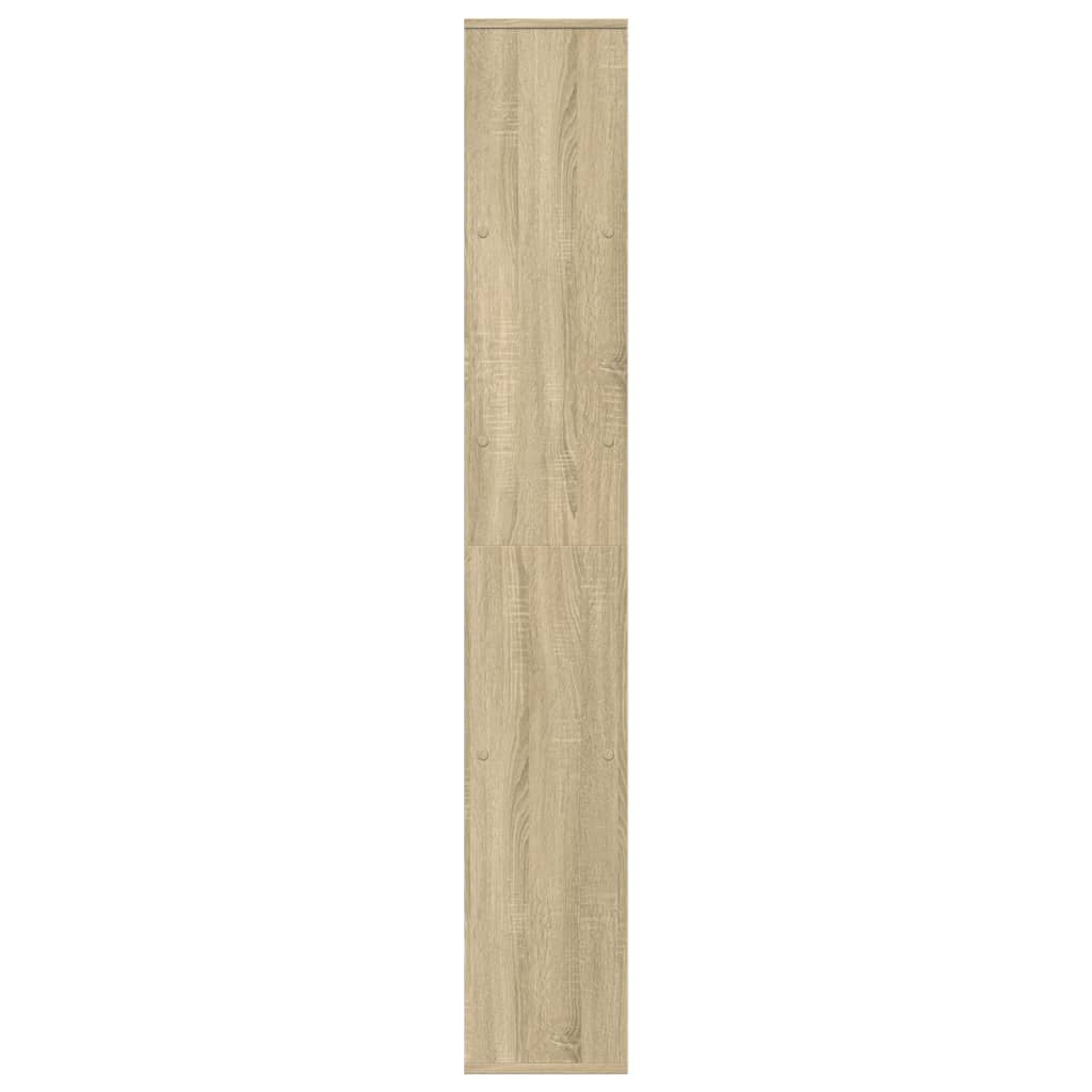 Room Divider Bookcase Sonoma Oak 67x25x161,5 cm Engineered Wood