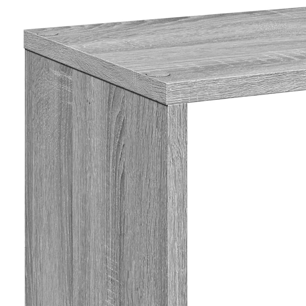 Room Divider Bookcase Grey Sonoma 67x25x161,5 cm Engineered Wood