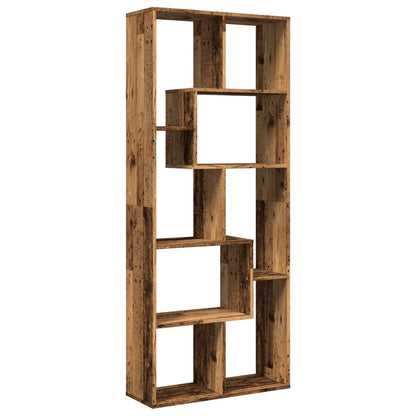 Room Divider Bookcase Old Wood 67x25x161,5 cm Engineered Wood