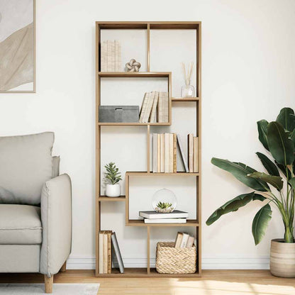 Room Divider Bookcase Artisan Oak 67x25x161.5cm Engineered Wood