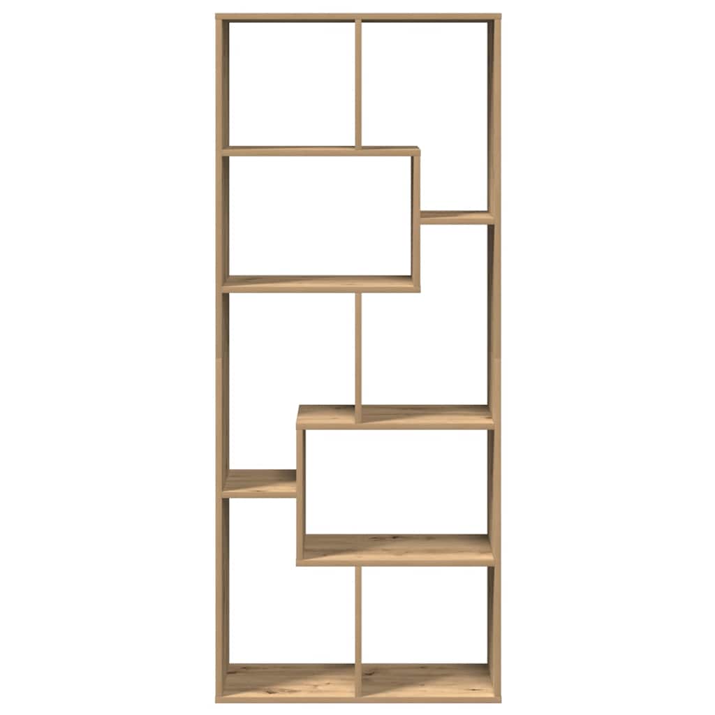 Room Divider Bookcase Artisan Oak 67x25x161.5cm Engineered Wood