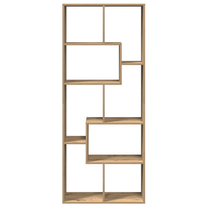 Room Divider Bookcase Artisan Oak 67x25x161.5cm Engineered Wood