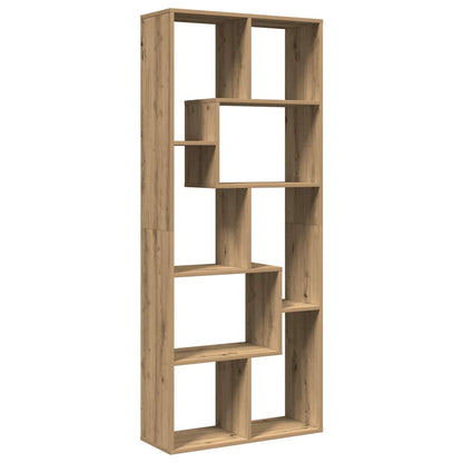 Room Divider Bookcase Artisan Oak 67x25x161.5cm Engineered Wood