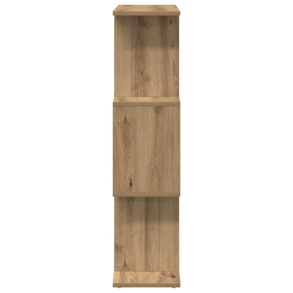 Room Divider Bookcase 3-Tier Artisan Oak 70x24x97 cm Engineered Wood