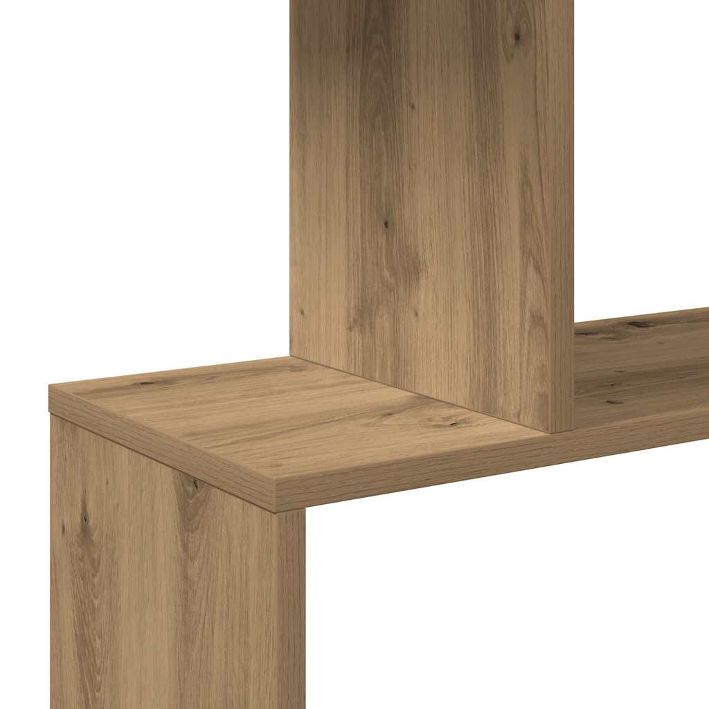 Room Divider Bookcase 3-Tier Artisan Oak 70x24x97 cm Engineered Wood