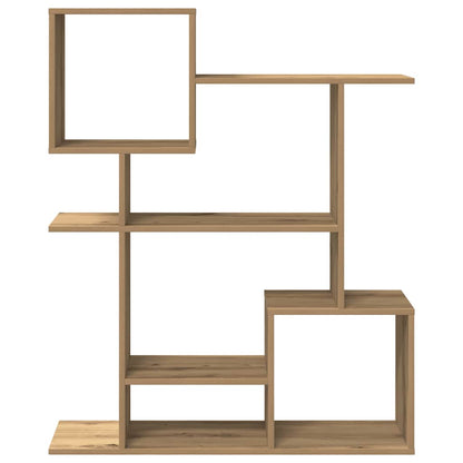 Room Divider Bookcase Artisan Oak 92x29x112 cm Engineered Wood
