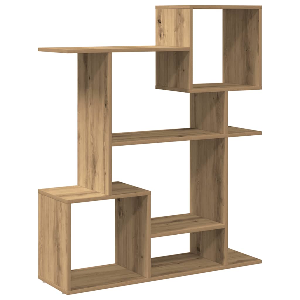 Room Divider Bookcase Artisan Oak 92x29x112 cm Engineered Wood