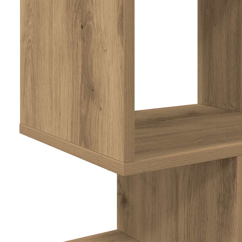 Room Divider Bookcase Artisan Oak 92x29x112 cm Engineered Wood