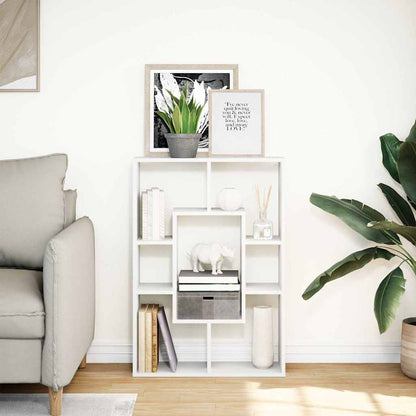 Bookcase White 63x20x90 cm Engineered Wood