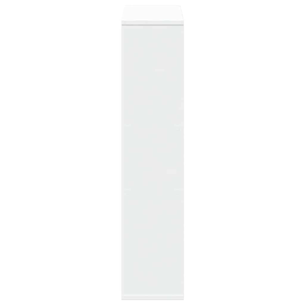 Bookcase White 63x20x90 cm Engineered Wood