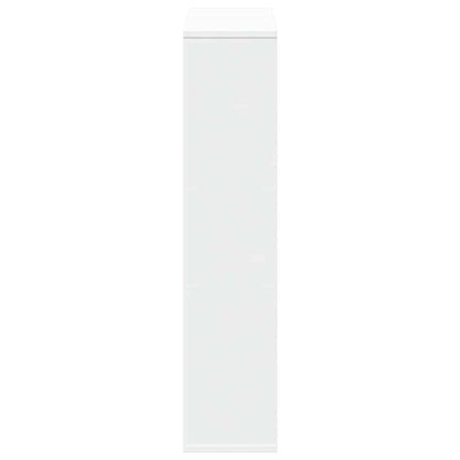 Bookcase White 63x20x90 cm Engineered Wood