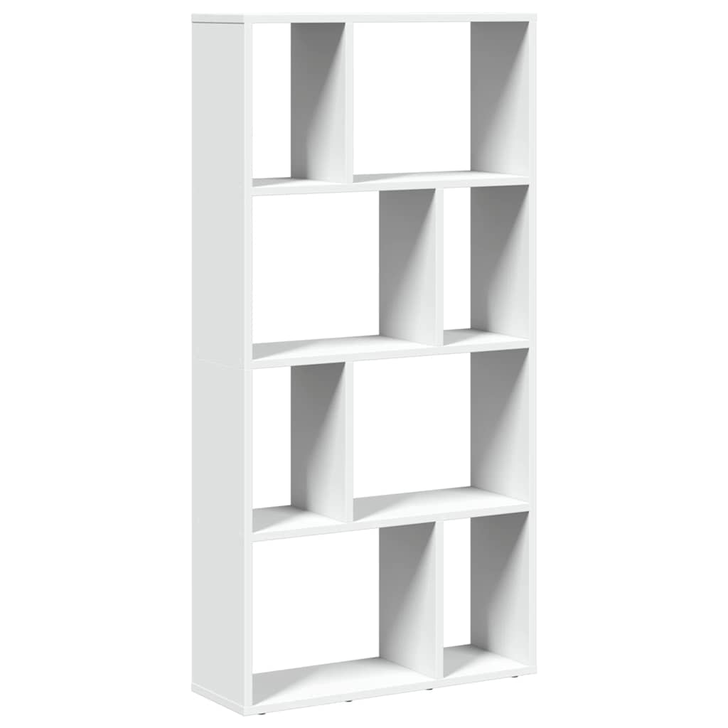 Bookcase White 60x20x120,5 cm Engineered Wood