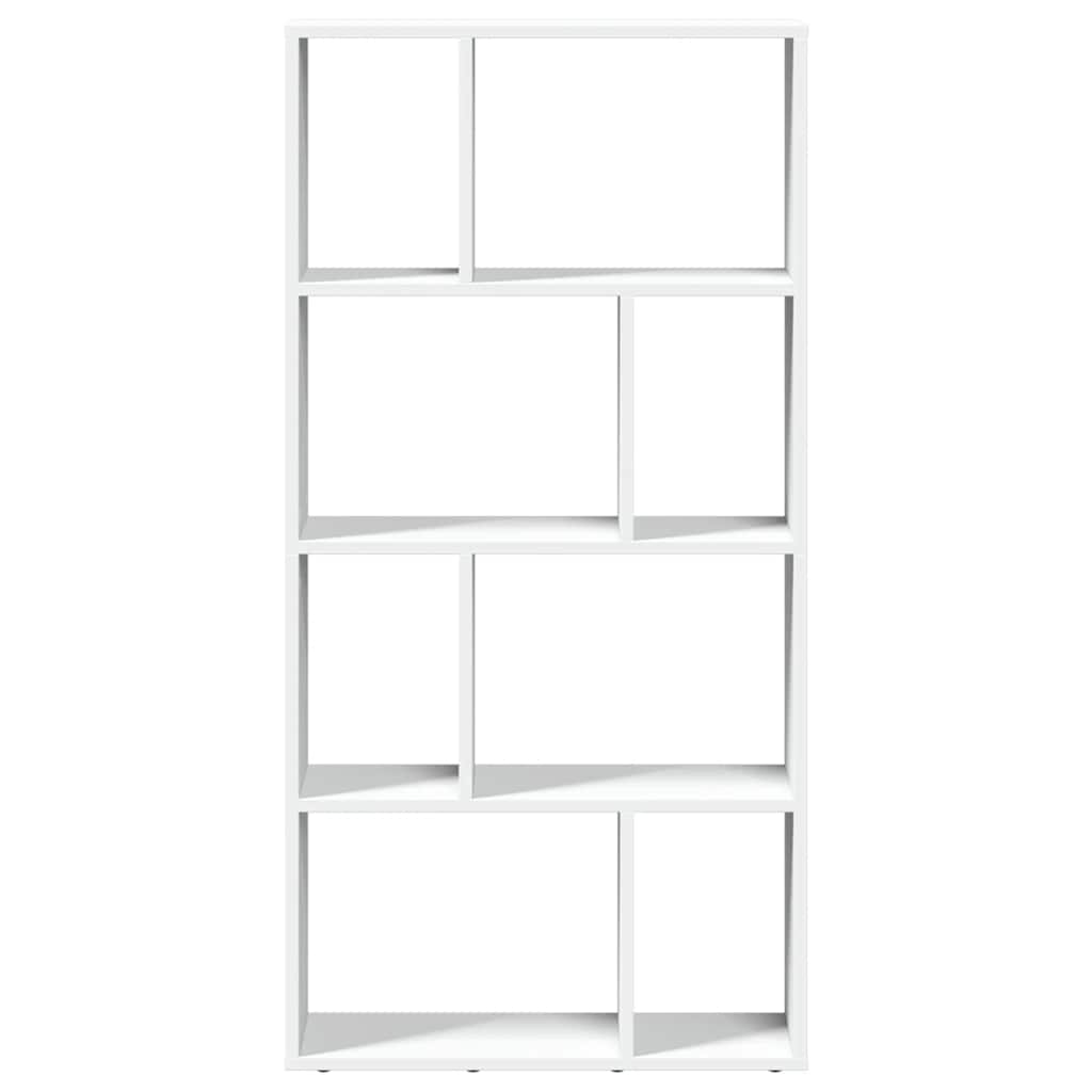Bookcase White 60x20x120,5 cm Engineered Wood