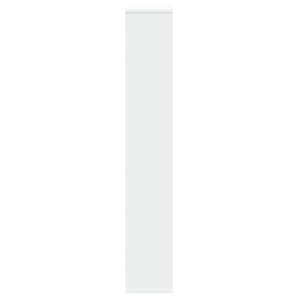 Bookcase White 60x20x120,5 cm Engineered Wood