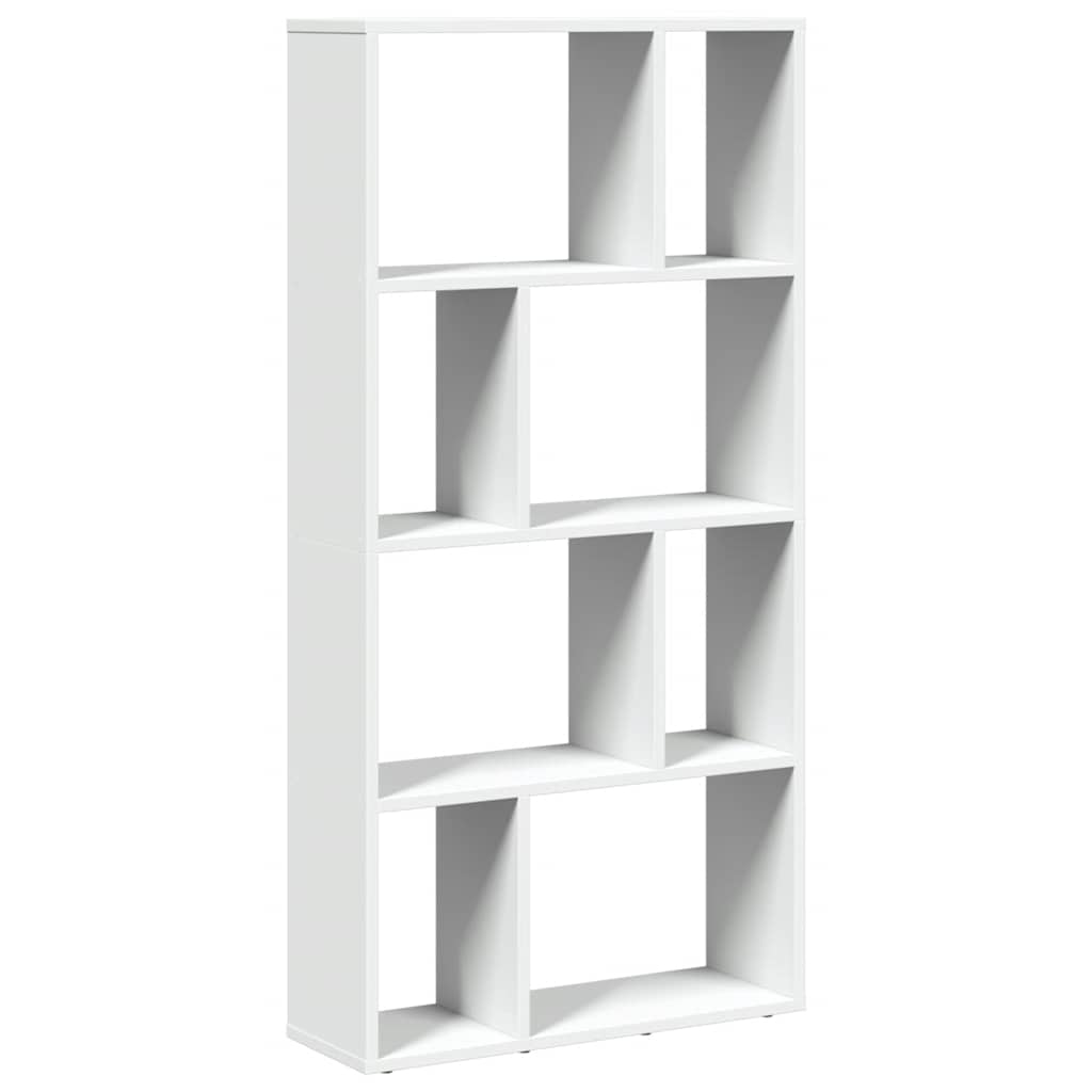 Bookcase White 60x20x120,5 cm Engineered Wood
