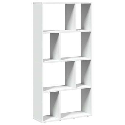 Bookcase White 60x20x120,5 cm Engineered Wood