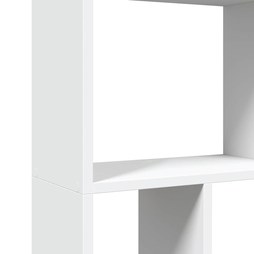 Bookcase White 60x20x120,5 cm Engineered Wood