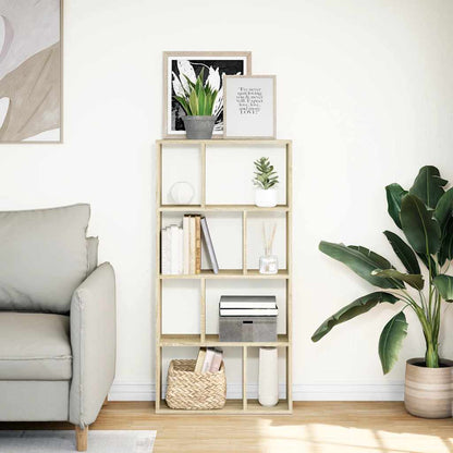 Bookcase Sonoma Oak 60x20x120,5 cm Engineered Wood